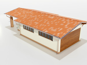 Italian Farm Building - Garage 1 3D Модель