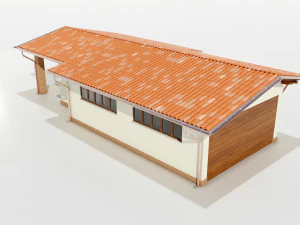 Italian Farm Building - Garage 1 3D Model