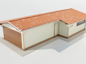 Italian Farm Building - Garage 1 3D Model