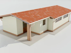 Italian Farm Building - Garage 1 3D Model
