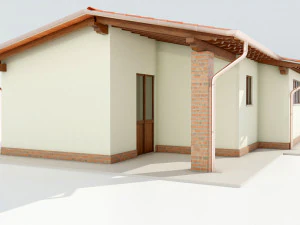 Italian Farm Building - Garage 1 3D Model