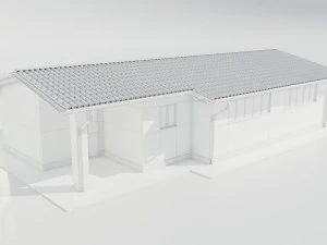 Italian Farm Building - Garage 1 3D Model