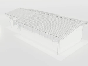 Italian Farm Building - Garage 1 3D Model