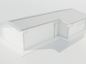 Italian Farm Building - Garage 1 3D Model