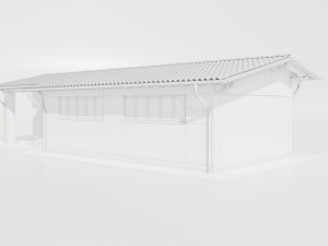 Italian Farm Building - Garage 1 3D Модель
