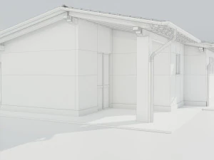 Italian Farm Building - Garage 1 3D Model