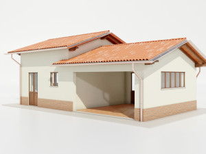 Italian Farm Building - Garage 2 Modèle 3D