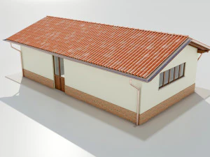 Italian Farm Building - Garage 3 3D Model