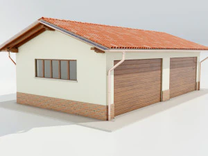 Italian Farm Building - Garage 3 3D Model