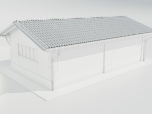 Italian Farm Building - Garage 3 3D 모델