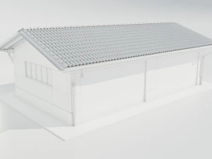 Italian Farm Building - Garage 3 3D Model