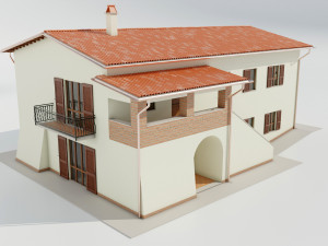 Italian Country House 3D Model