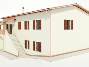 Italian Country House 3D Model