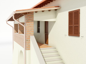 Italian Country House 3D Model