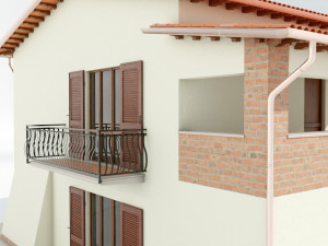 Italian Country House 3D Model