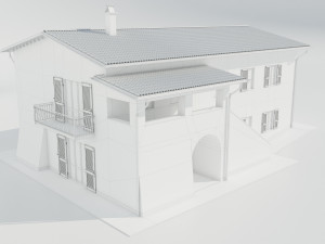 Italian Country House 3D Model