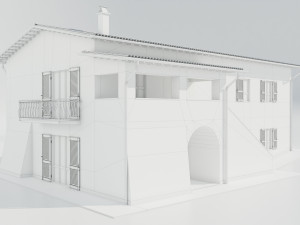 Italian Country House 3D Model