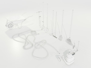 Garden Equipment 3D मॉडल