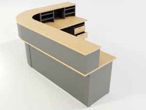 Office Desk - Reception 3D Model