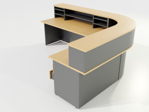 Office Desk - Reception 3D Model