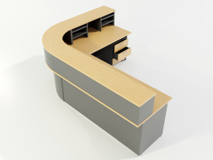 Office Desk - Reception 3D Model