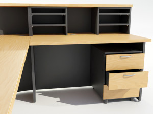 Office Desk - Reception 3D Model