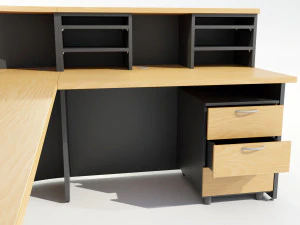 Office Desk - Reception 3D Model