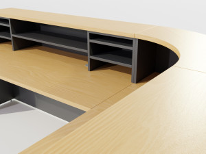 Office Desk - Reception 3D Model