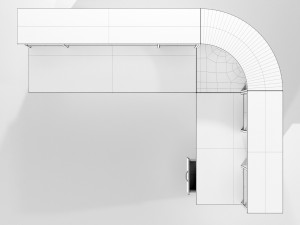 Office Desk - Reception 3D Model