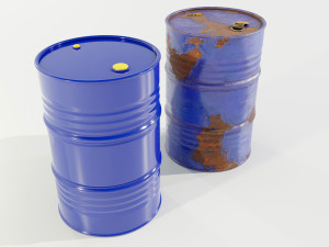 Steel Barrels 3D-Modell