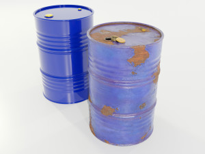Steel Barrels 3D-Modell