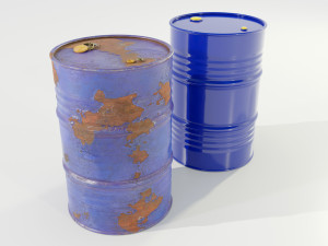 Steel Barrels 3D-Modell