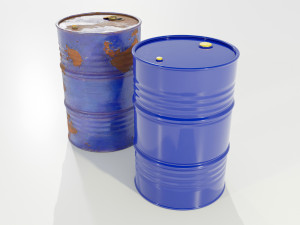 Steel Barrels 3D-Modell