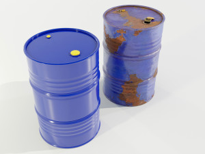 Steel Barrels 3D-Modell