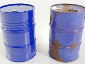 Steel Barrels 3D-Modell