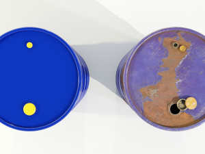 Steel Barrels 3D-Modell