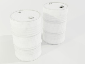 Steel Barrels 3D-Modell