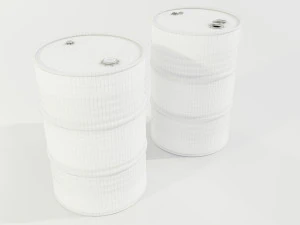 Steel Barrels 3D Model