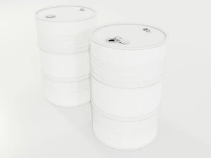 Steel Barrels 3D Model