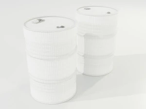 Steel Barrels 3D Model