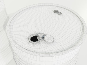 Steel Barrels 3D-Modell