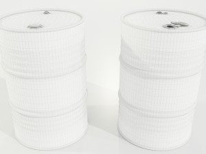 Steel Barrels 3D-Modell