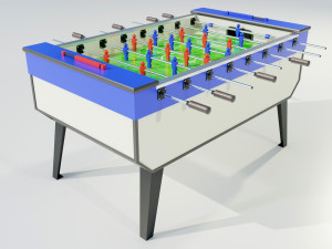 Table football Modello 3D