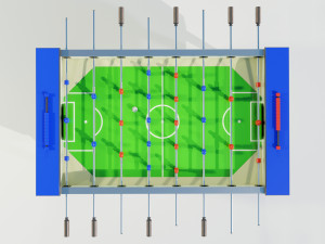 Table football Modello 3D
