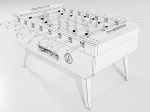 Table football Modello 3D