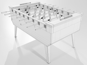 Table football Modello 3D