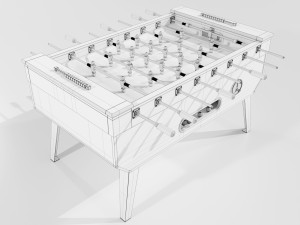 Table football Modello 3D