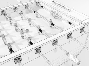 Table football Modello 3D