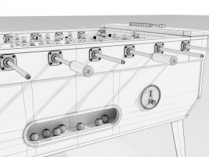 Table football Modello 3D