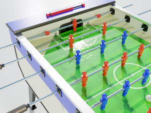 Table football Modello 3D